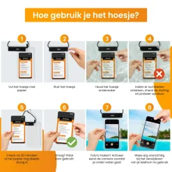 R2B waterdicht telefoonhoesje met koord