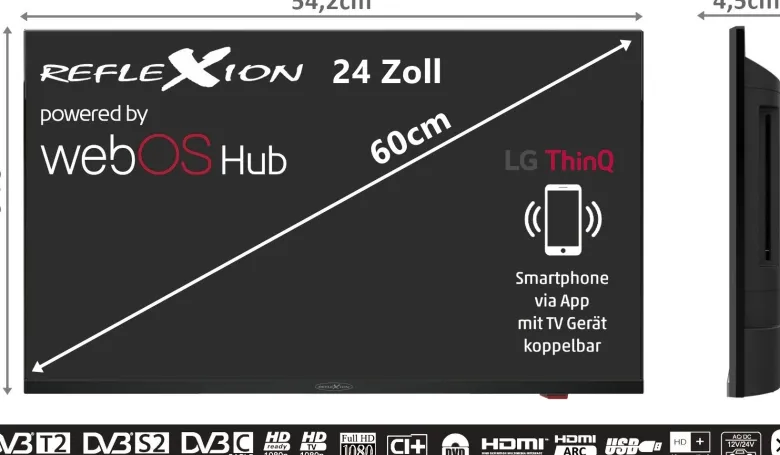 Reflexion LDDX24IBT camping LED televisie