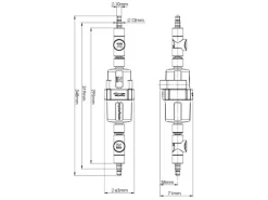 Reich myclean Sterile waterfilter voor schoon drinkwater - rechte slangtule