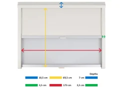 Remis Remiflair I combirollo cream - 173 x 69,5 cm
