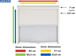 Remis Remiflair I combirollo cream - 84 x 63,3 cm