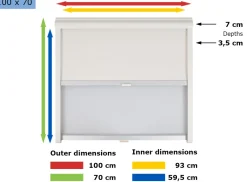 Remis Remiflair I combirollo cream - 100 x 70 cm