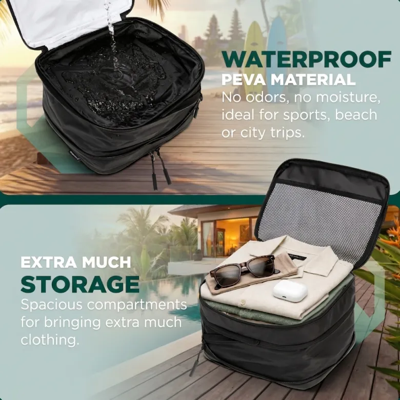 Remodius Black Modular Packing Cubes - Set van 8