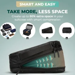 Remodius Black Modular Packing Cubes - Set van 8