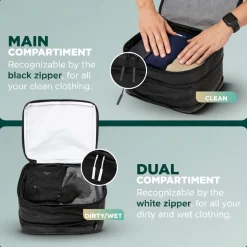 Remodius Black Modular Packing Cubes - Set van 8