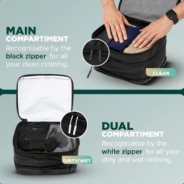 Remodius Black Modular Packing Cubes - Set van 8