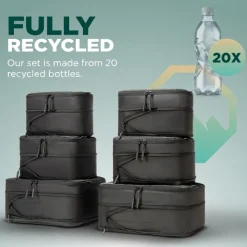 Remodius Black Modular Packing Cubes - Set van 8