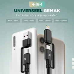 Remodius UniCharge universele oplaadkabel