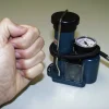 Repusel mini voet fietspomp met drukmeter