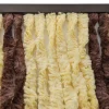 Repusel 185 x 56 cm geel/bruin chenille gordijn