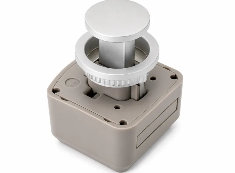 R-Evolution Push Lock sluitsysteem rond - Chrome