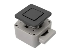 R-Evolution vierkant push lock - black