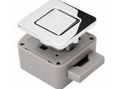 R-Evolution vierkant push lock - chrome