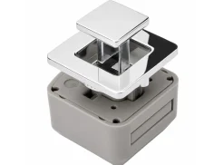 R-Evolution vierkant push lock - chrome