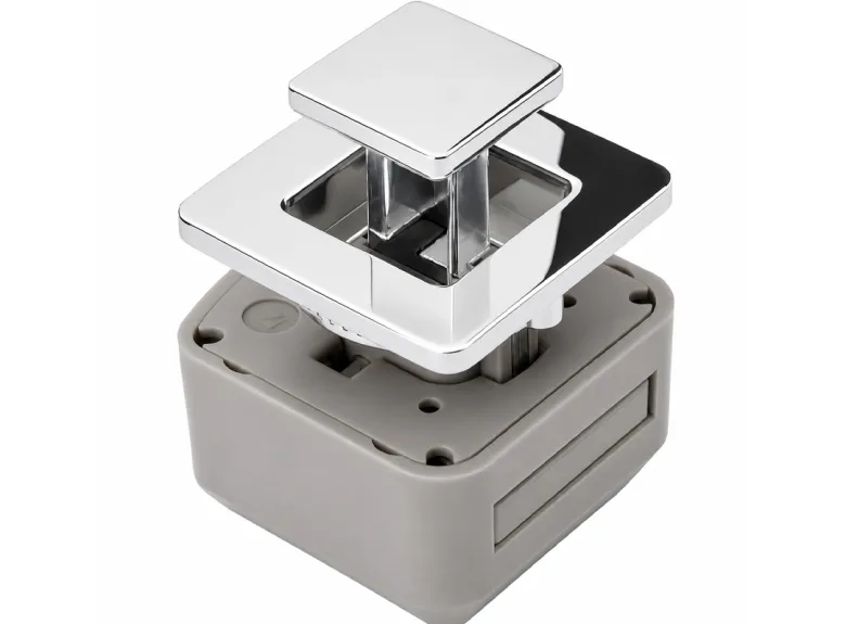 R-Evolution vierkant push lock - chrome