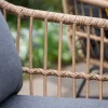 Ronde 4-persoons tuinset - Edison tafel - 4 Margriet stoelen