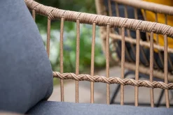 Ronde 4-persoons tuinset - Edison tafel - 4 Margriet stoelen