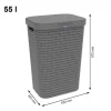 Rotho Country 55 liter wasbox - Anthracite
