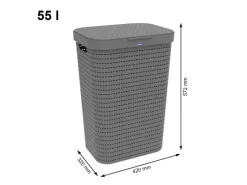 Rotho Country 55 liter wasbox - Anthracite