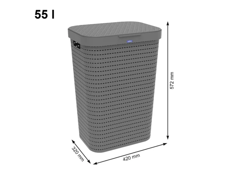 Rotho Country 55 liter wasbox - Anthracite