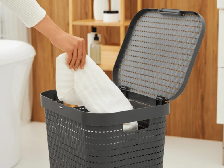 Rotho Country 55 liter wasbox - Anthracite
