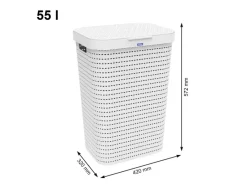 Rotho Country 55 liter wasbox - White