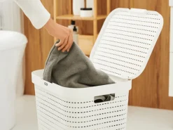 Rotho Country 55 liter wasbox - White