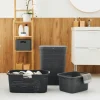 Rotho Country 40 liter wasmand - Anthracite