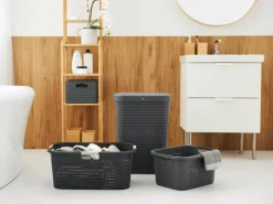 Rotho Country 40 liter wasmand - Anthracite