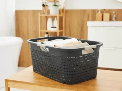 Rotho Country 40 liter wasmand - Anthracite