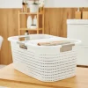 Rotho Country 40 liter wasmand - White