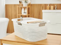 Rotho Country 40 liter wasmand - White