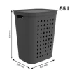 Rotho Jona 55 liter wasbox - Anthracite