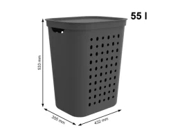 Rotho Jona 55 liter wasbox - Anthracite