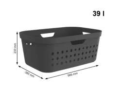 Rotho Jona 39 liter wasmand - Anthracite
