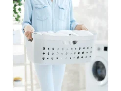 Rotho Jona 39 liter wasmand - White