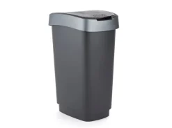 Rotho Twist 25 liter afvalbak - Black/Grey