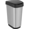 Rotho Twist 25 liter afvalbak - Silver