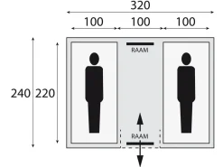Safarica Chicco 2 vis-à-vis tunneltent