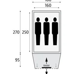 Safarica Hurricane 180 pop-up tent
