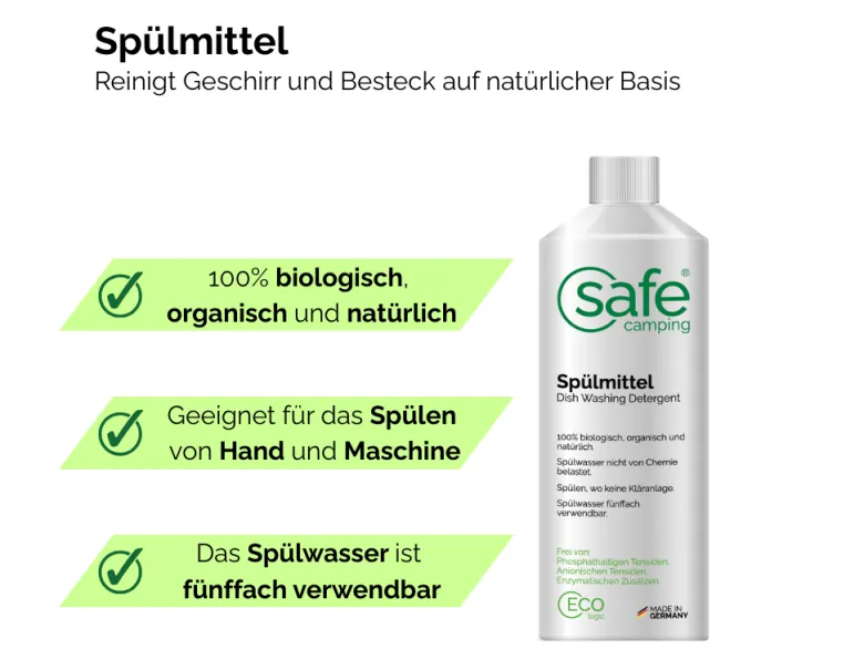 SAFE CAMPING Afwasmiddel - 500 ml