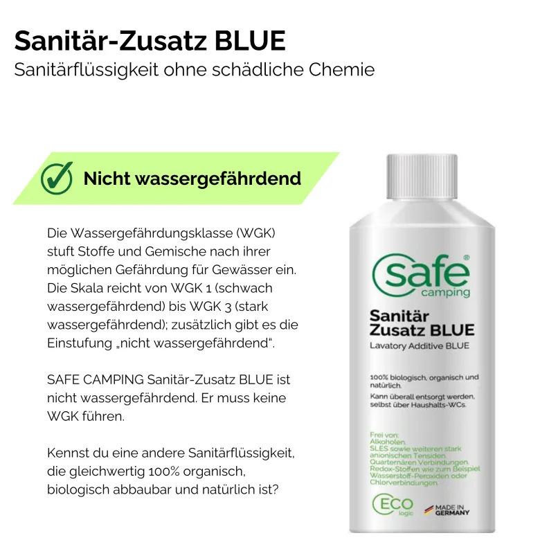 SAFE CAMPING Blue toiletvloeistof - 5 liter