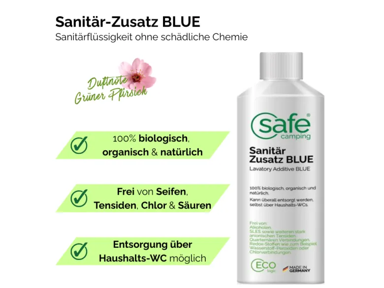SAFE CAMPING Blue toiletvloeistof - 1 liter