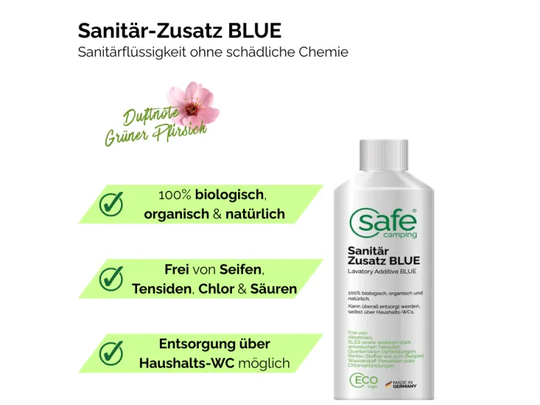 SAFE CAMPING Blue toiletvloeistof - 0,5 liter