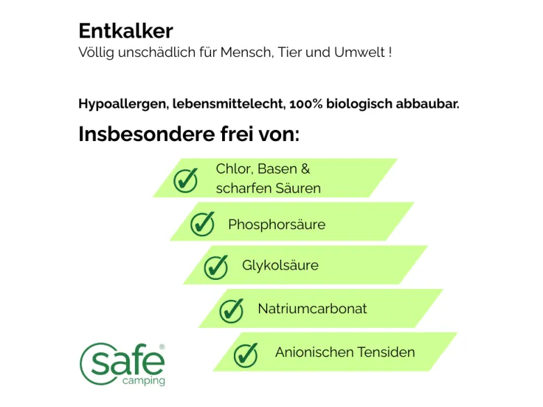 SAFE CAMPING ontkalker - 250 ml
