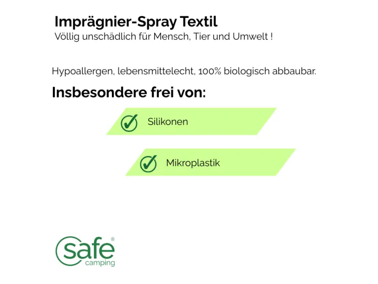 SAFE CAMPING Textiel Impregneer-Spray - 5 liter