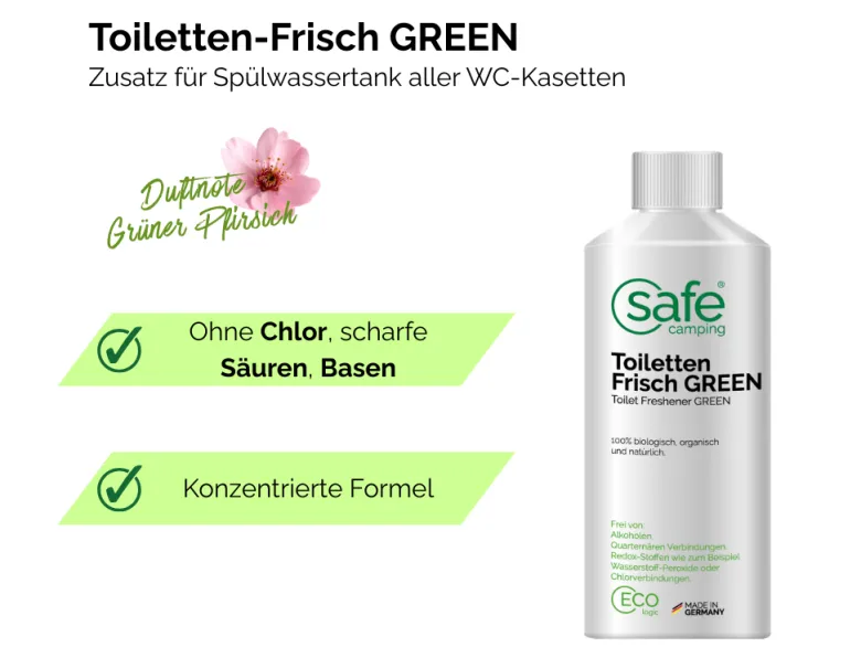 SAFE CAMPING toiletvloeistof GREEN - 500 ml
