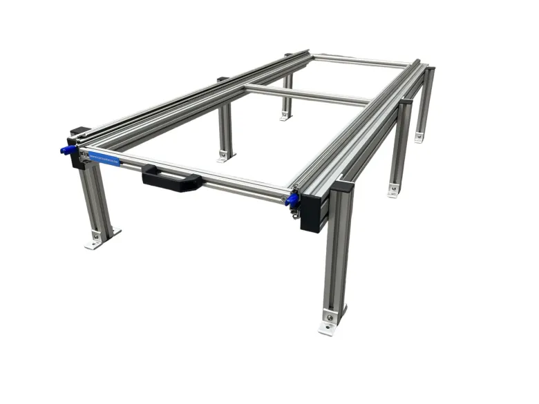 Schuifplateau 120 cm diepte verhogingsset