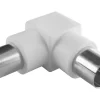 Schwaiger coax haaks male - female adapter