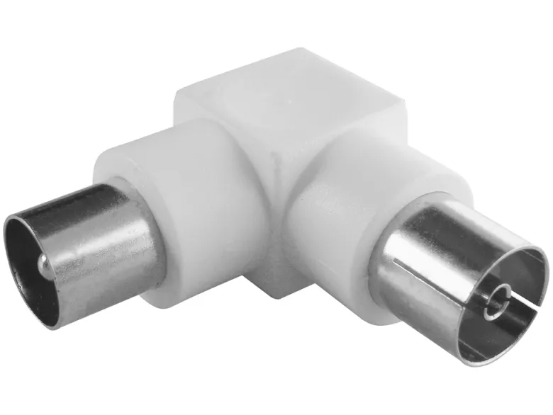 Schwaiger coax haaks male - female adapter